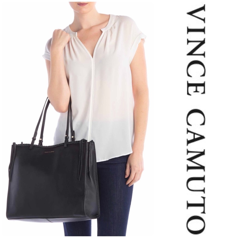 Vince Camuto Litzy Leather Tote Bag - Picture 2 of 5